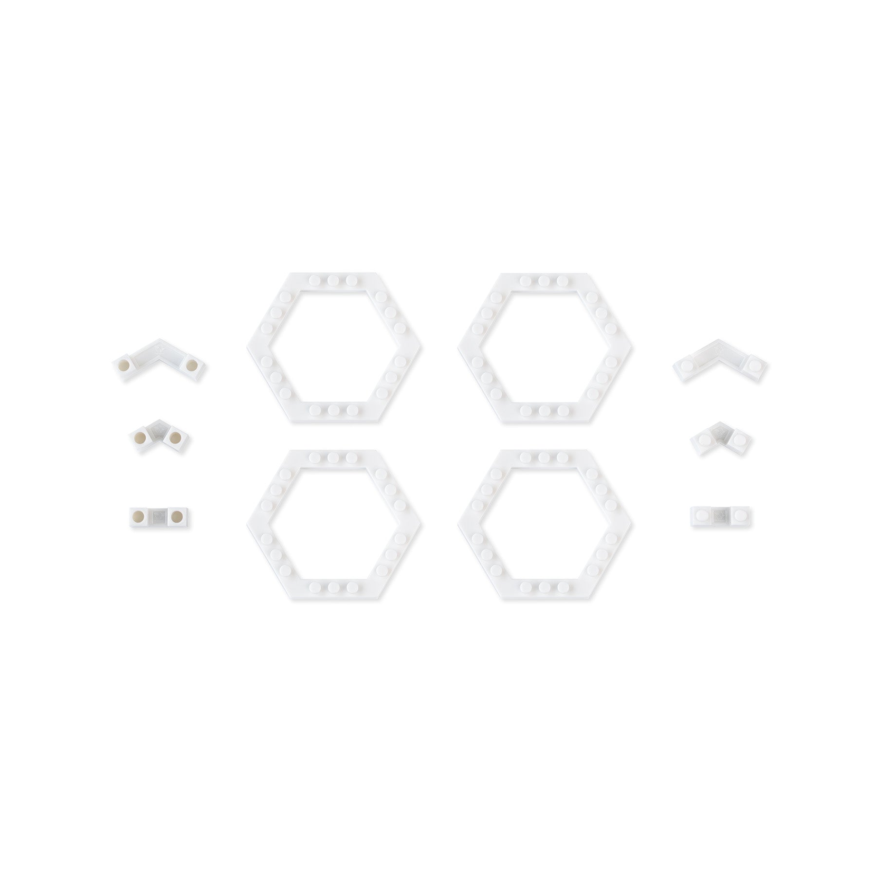 Vertigrow Expansion Kit in White UV-stabilised Polycarbonate flat lay