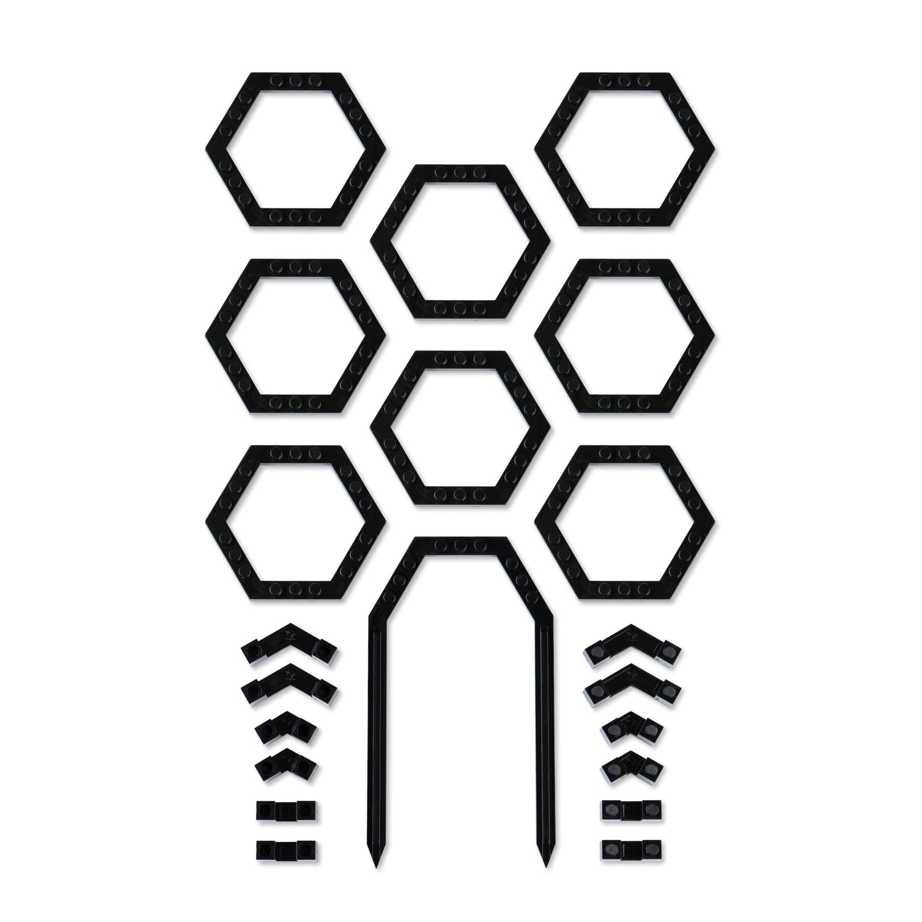 Vertigrow Starter Kit in Black UV-stabilised Polycarbonate flat lay