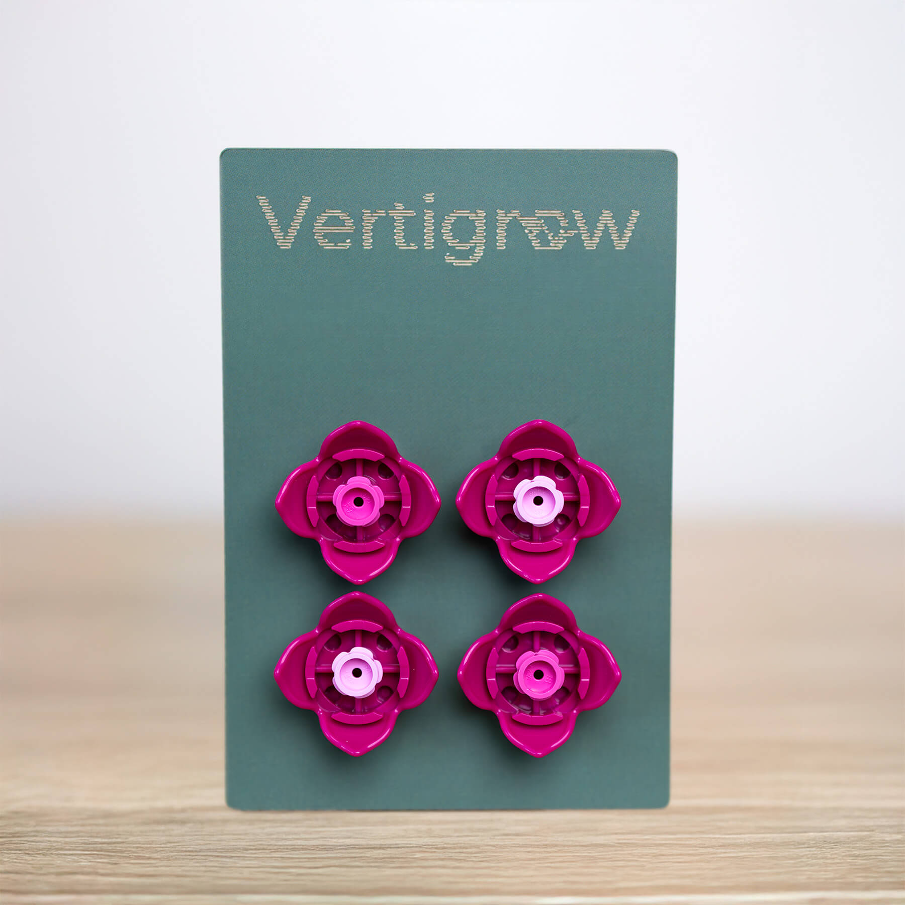 Large clip-on flowers for decorating Vertigrow plant supports
