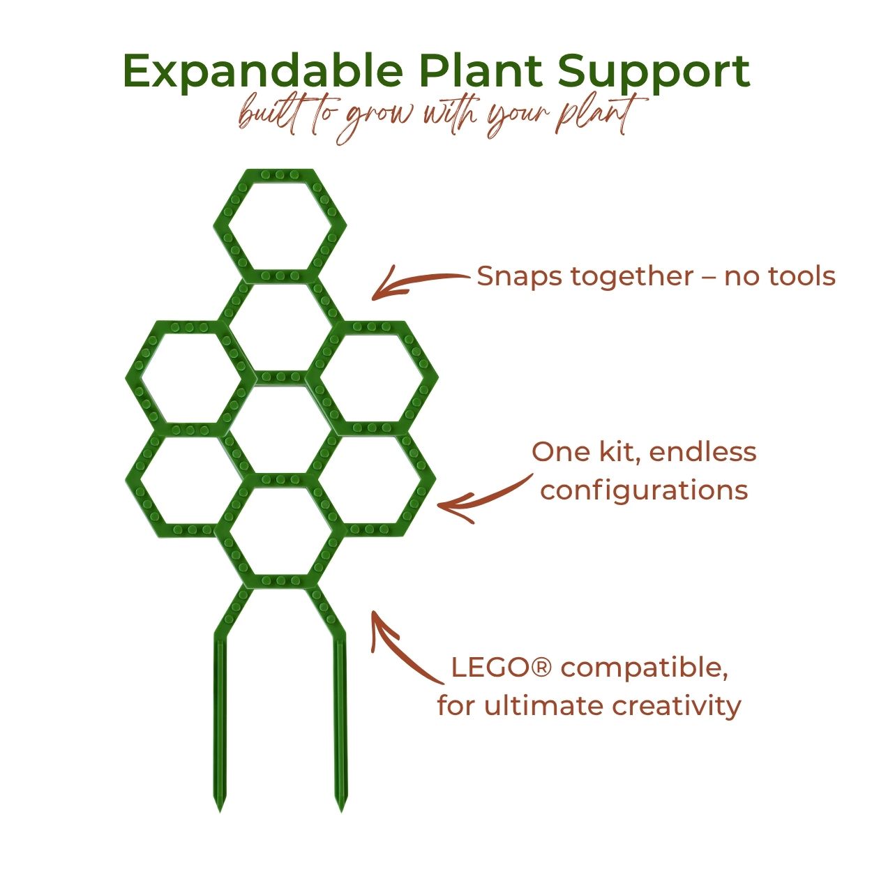 Vertigrow Starter Kit – Customisable Snap-Together Plant Trellis